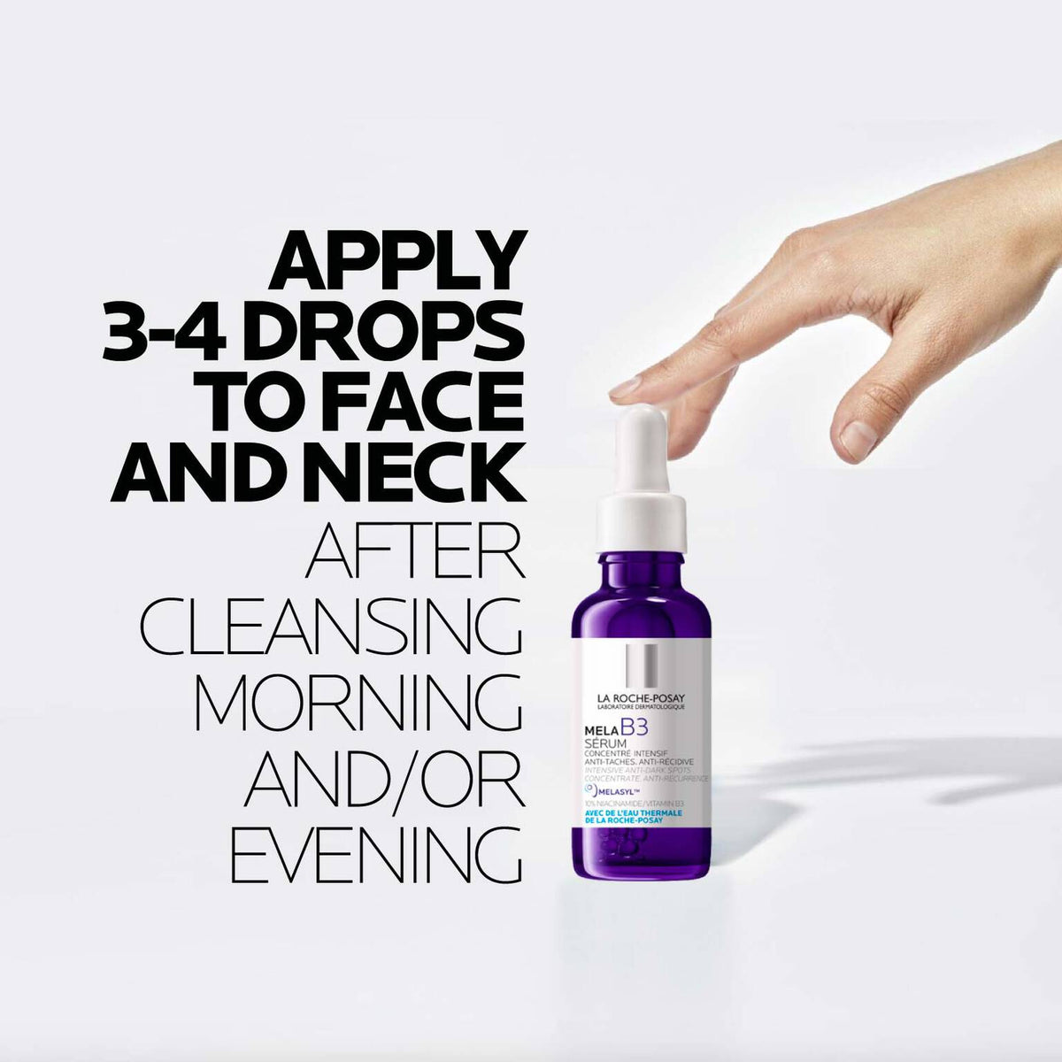 mela-b3-dark-spot-serum-with-melasyltm-niacinamide-r0 LaRochePosay-Product-MelaB3-MelaB3Serum-30ml-03337875890021-HowTo-REV.jpg LaRochePosay-Product-MelaB3-MelaB3Serum-30ml-03337875890021-HowTo-REV_893ca50041c6.jpg